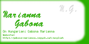 marianna gabona business card